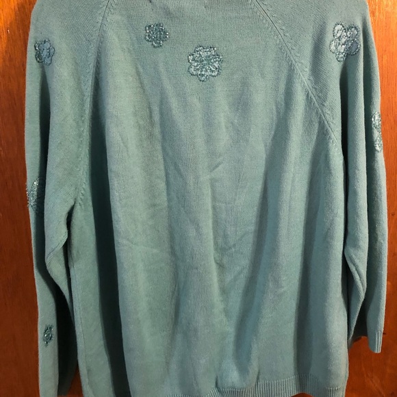 Josephine Chaus Sequin Cardigan-L - Picture 5 of 6